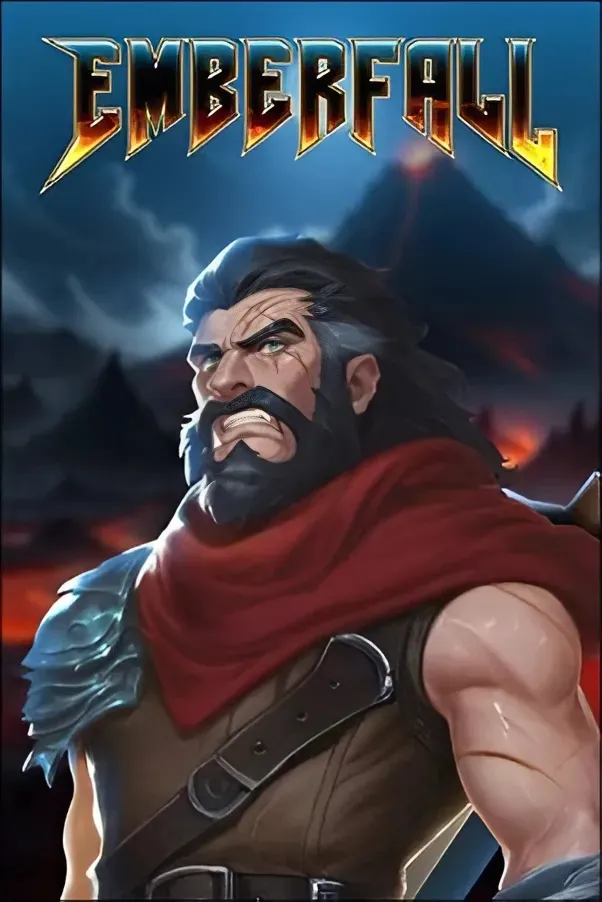 Emberfall slot game with warrior character